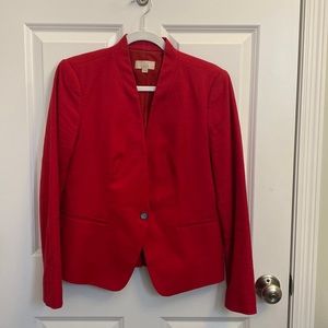 Ann Taylor LOFT blazer in rich red size 6